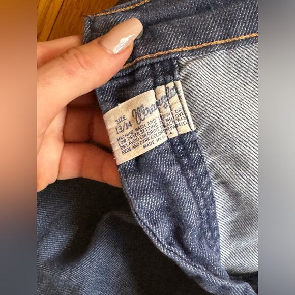 60s Vintage Wrangler Kick Flare Blue Jeans Snap Fly - Picture 6 of 14